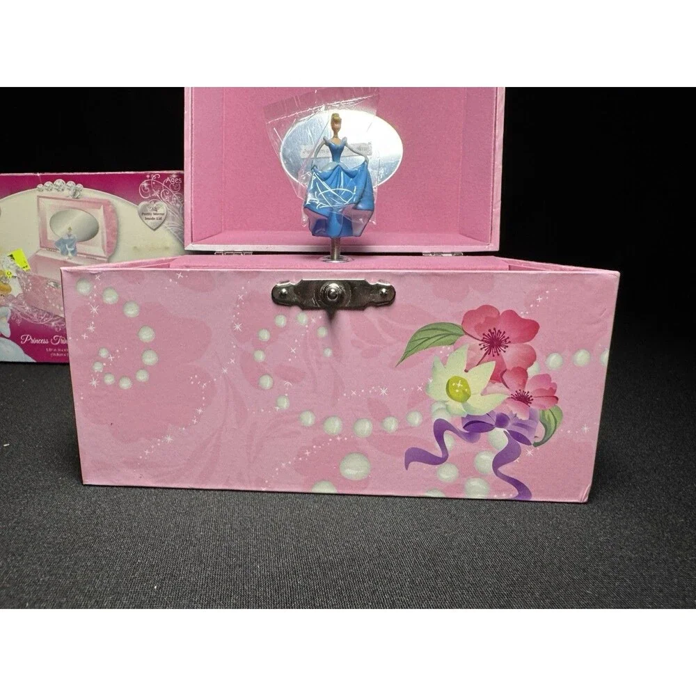 Disney Princess Cinderella Y2K FAB Jewelry Trinket Box Chest - New, Open Box